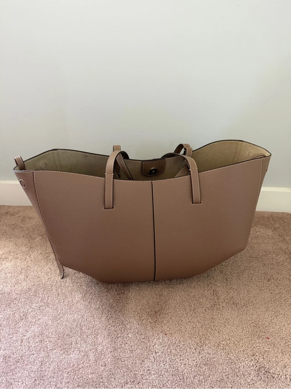 Polene Cyme tote in taupe
